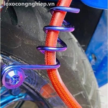 Lò xo kẹp dây mạ Titan